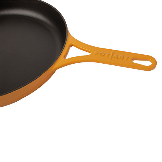 Pot Art Sarı Düz Döküm Tava 28 cm