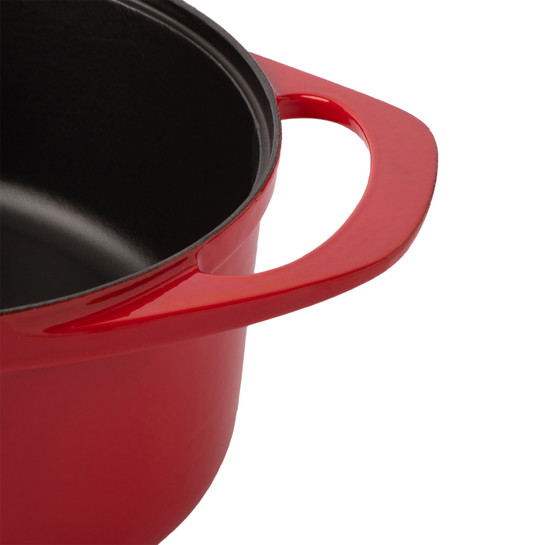 Pot Art Kırmızı Derin Döküm Tencere 24 cm