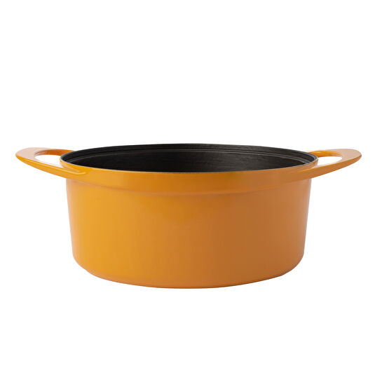 Pot Art Sarı Derin Döküm Tencere 24 cm