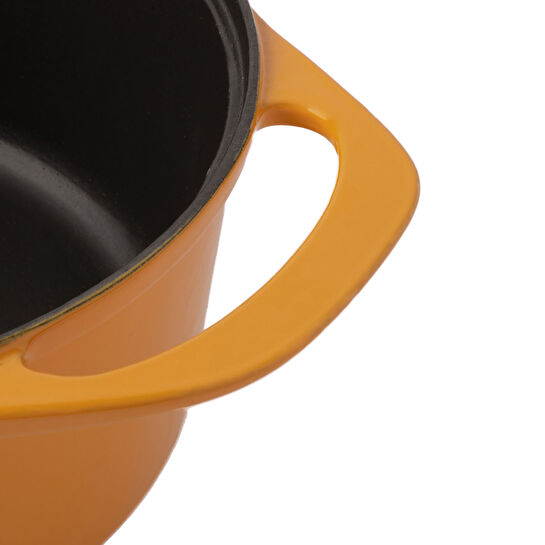 Pot Art Sarı Derin Döküm Tencere 24 cm