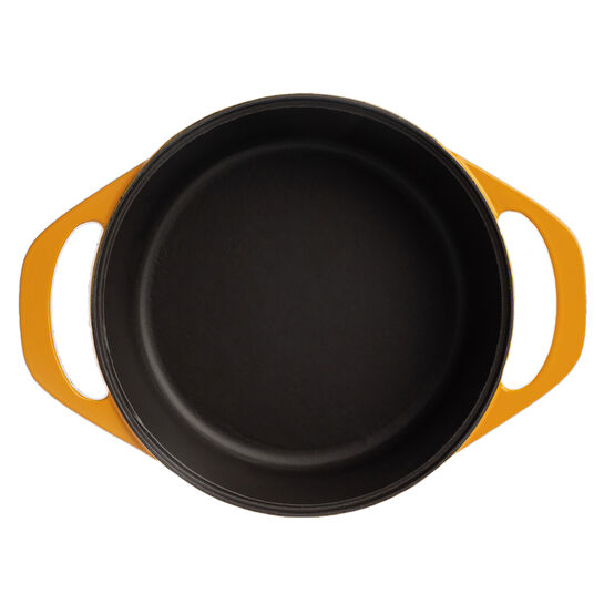 Pot Art Sarı Derin Döküm Tencere 24 cm