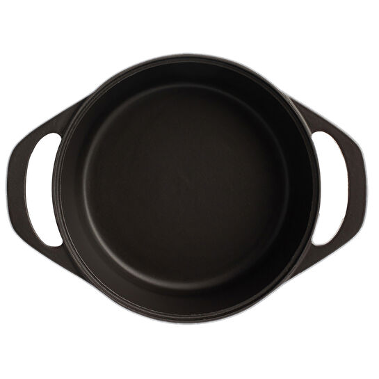 Pot Art Siyah Derin Döküm Tencere 24 cm--