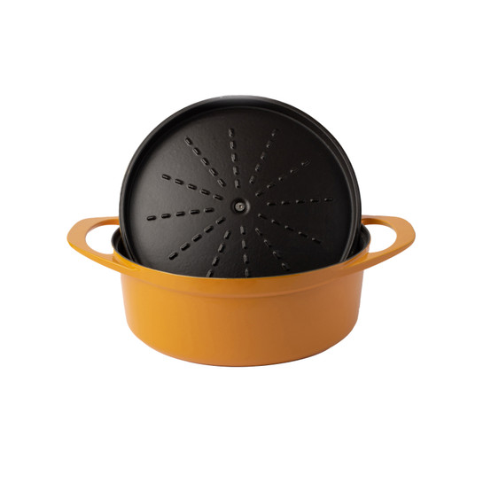 Pot Art Derin Döküm Tencere Sarı 28 cm