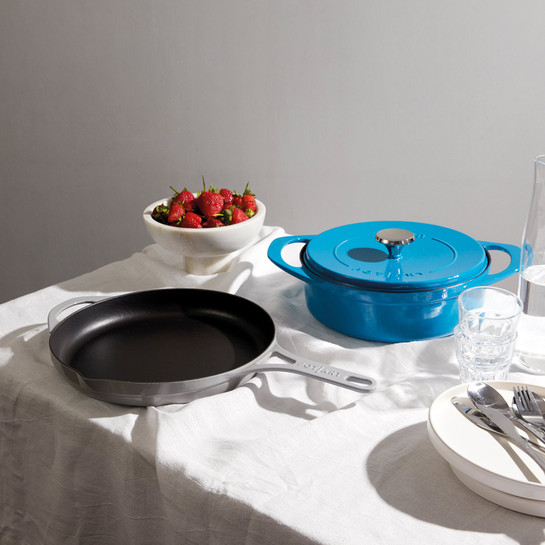 Pot Art Düz Döküm Tava Gri 28 cm