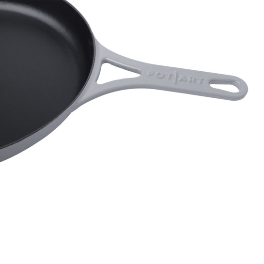 Pot Art Düz Döküm Tava Gri 28 cm