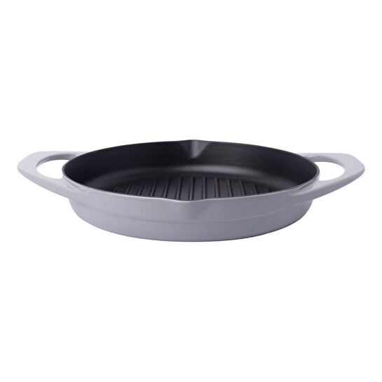 Pot Art Gri Yuvarlak Döküm Grill Tava 30 cm