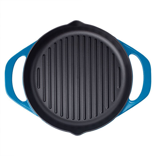 Pot Art Yuvarlak Izgara Tava Mavi 30 cm