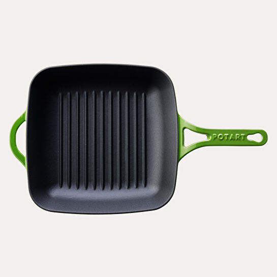 Pot Art 26 Cm Kare Tava Yeşil