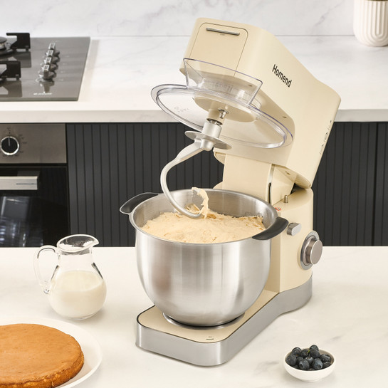 Homend Artfood 3025h Hamur Yoğurma Makinesi Krem 1200W 5,5L