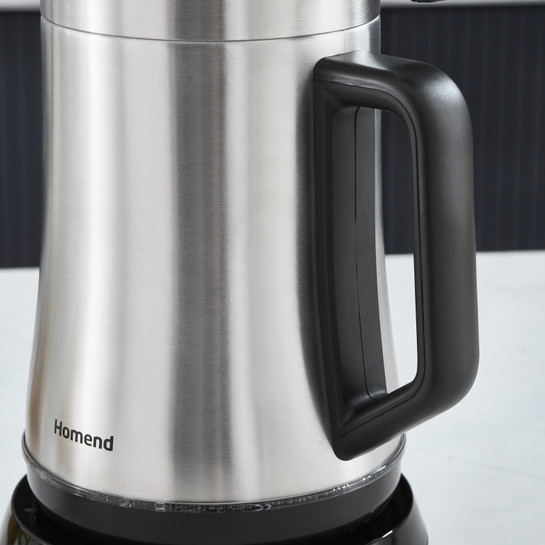 Homend Royaltea Elegant 1775h Konuşan Çay Makinesi Inox Siyah