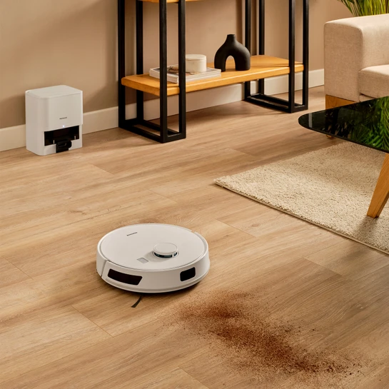 Homend Alex Laser Power 1289H Otomatik Boşaltım Sistemli Yeni Nesil Moplu 5 KPA Robot Süpürge Beyaz
