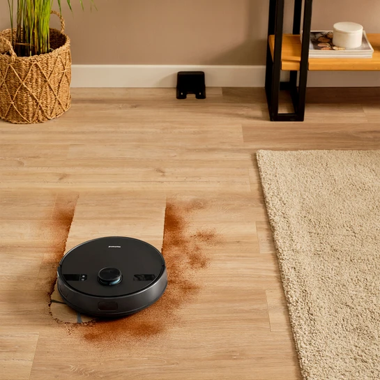 Homend Alex Laser 1291H Moplu ve Haritalamalı Akıllı 5 Kpa Robot Süpürge Siyah