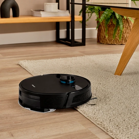 Homend Alex Laser 1291H Moplu ve Haritalamalı Akıllı 5 Kpa Robot Süpürge Siyah