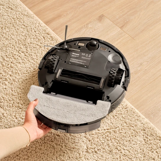 Homend Alex Laser 1291H Moplu ve Haritalamalı Akıllı 5 Kpa Robot Süpürge Siyah
