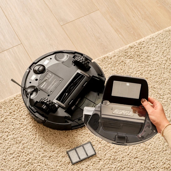 Homend Alex Laser 1291H Moplu ve Haritalamalı Akıllı 5 Kpa Robot Süpürge Siyah