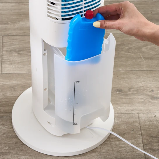 Homend Fanomen 9011H Uzaktan Kumandalı Soğuk Su ve Buz Hazneli Kule Tipi Vantilatör 60W