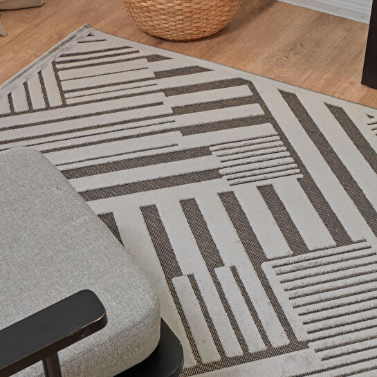 Kaşmir Halı 7/24 İskandinav Kopenhag Gri 50x80 cm