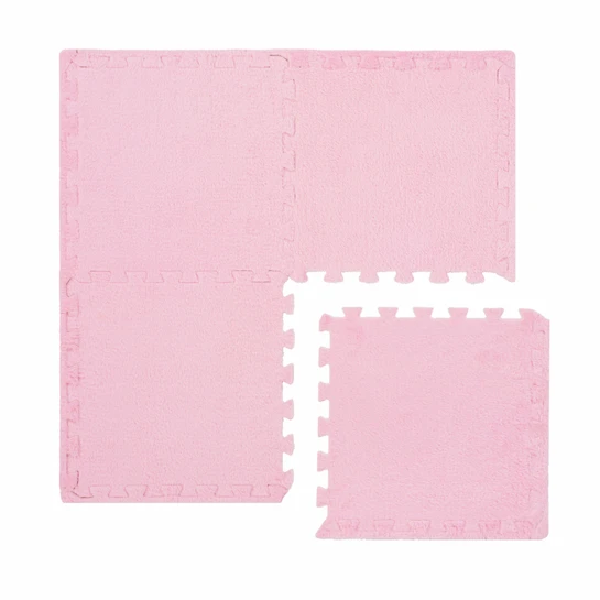 Kaşmir Halı Puzzle Mat Pudra Pembe 30x30 cm