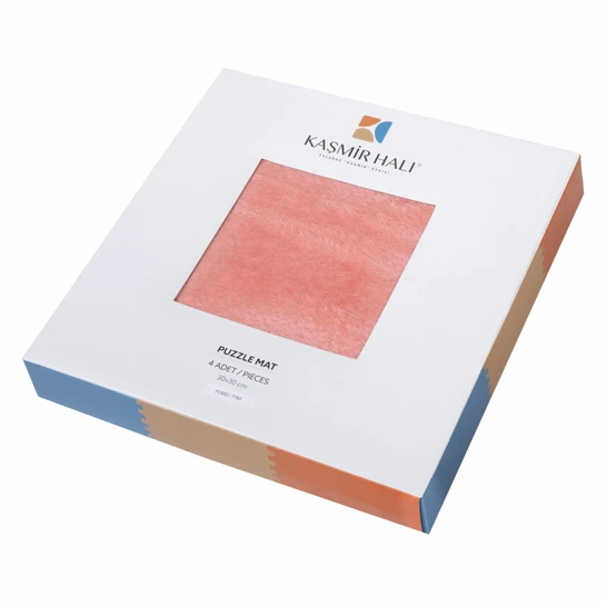 Kaşmir Halı Puzzle Mat Pembe 30x30 cm