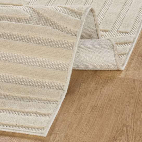 Kaşmir Halı İskandinav Rune White 100x300 cm
