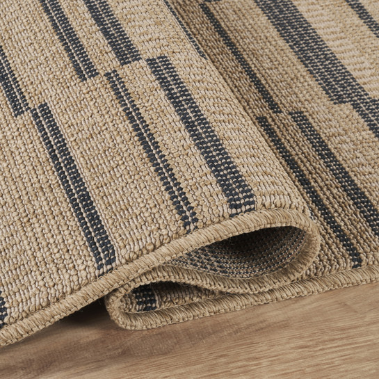 Kaşmir Halı Kilim Jüt Ravon Blue 80x300 cm