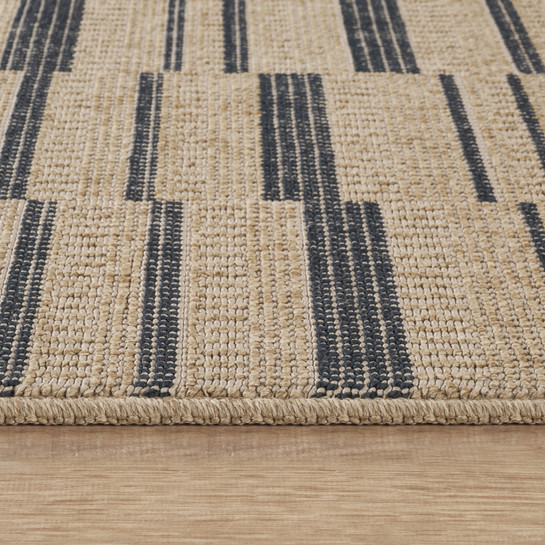 Kaşmir Halı Kilim Jüt Ravon Blue 80x300 cm