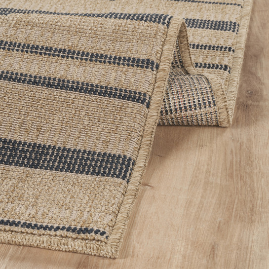 Kaşmir Halı Kilim Jüt Ravon Blue 80x300 cm