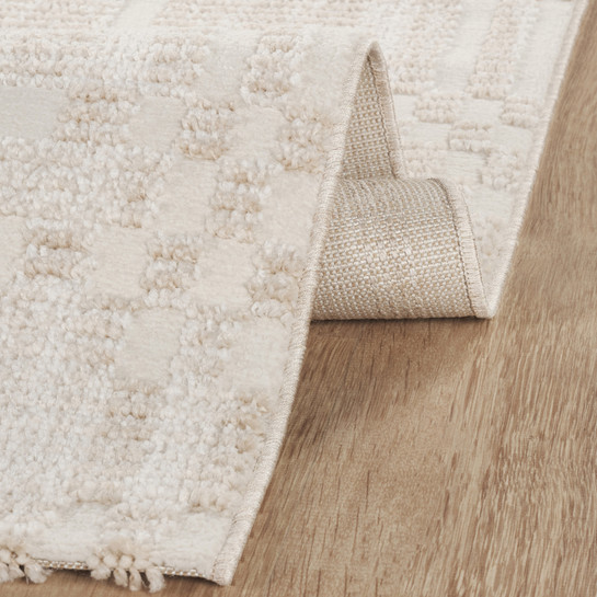  Kaşmir Halı 7/24 İskandinav Velar Bej 80x300 cm
