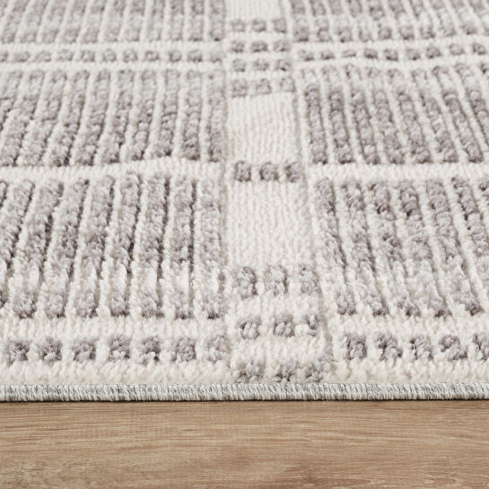  Kaşmir Halı 7/24 İskandinav Velar Gri 80x300 cm