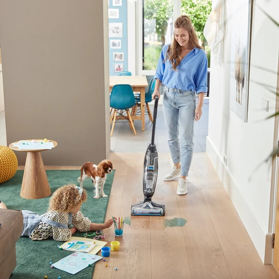 Bissell CrossWave C6 Cordless Pro Yüksek Vakumlu Kablosuz Dikey Süpürme ve Silme Makinesi 