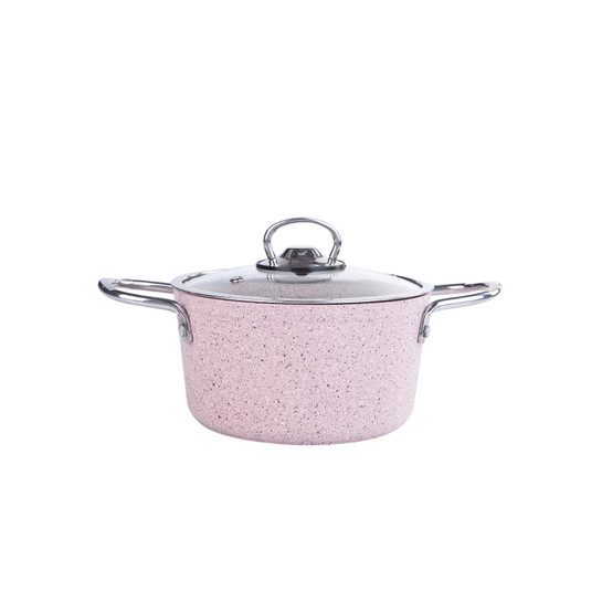 Cookplus Biogranit Alfa Pink 7 Parça Tencere Seti
