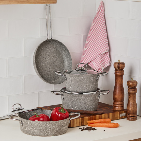 Cookplus Biogranit Alfa 7 Parça Tencere Seti