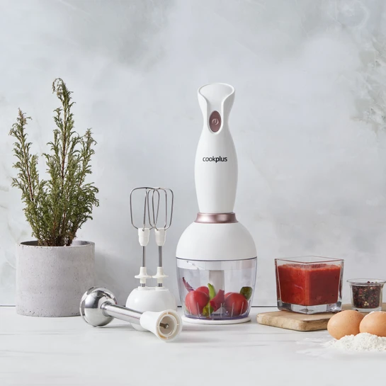 Cookplus Midimix Blender Set Krem Gold 1000W