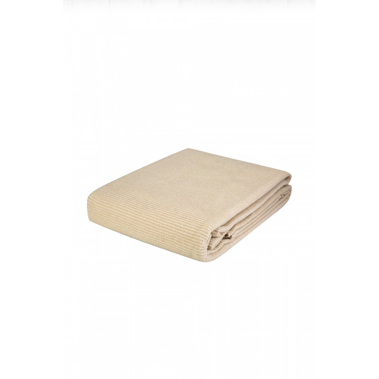 Karaca Home Remas Bej Çift Kişilik Softline Battaniye