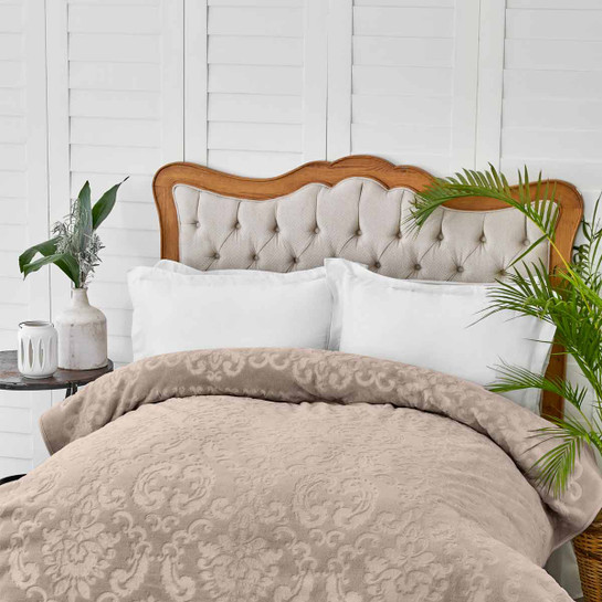 Karaca Home Rauqel Best Vizon Çift Kişilik Pano Embosy Battaniye