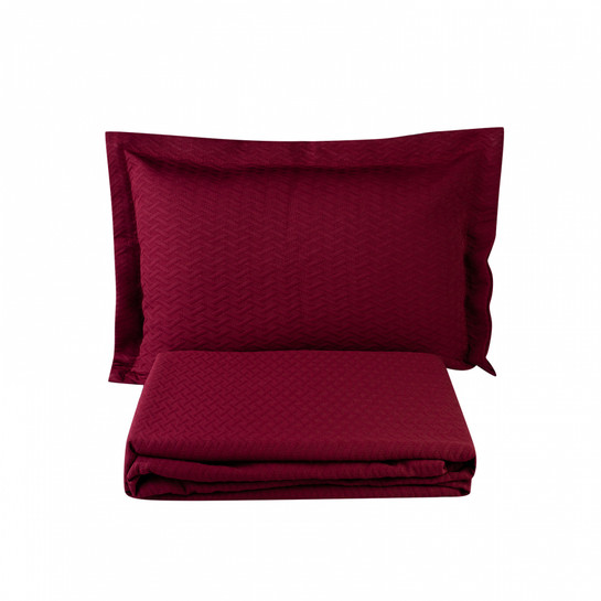 Karaca Home Charm Bold Bordo Tek Kişilik Yatak Örtüsü Seti