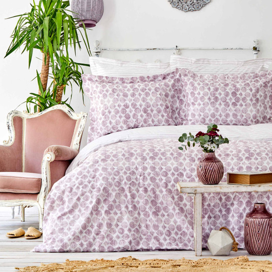 Karaca Home Adonita Violet Nevresim Pamuk Battaniye Set