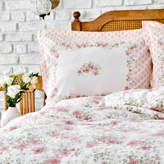 Karaca Home Enila Somon Çift Kişilik Soft İspanyol Battaniye Set