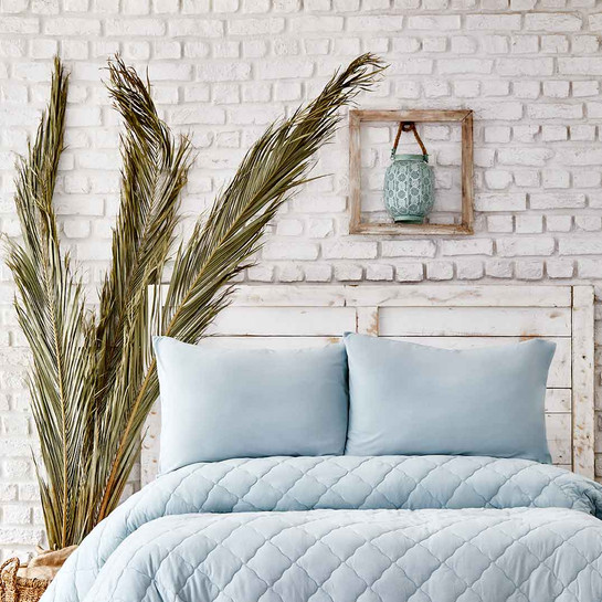 Karaca Home Cloudy Mint Çift Kişilik Cotton Style Uyku Seti