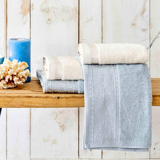 Karaca Home Keira Mint-Bej Flosh Hamam Seti