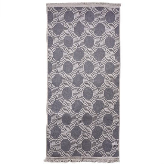 Karaca Home Esta Ekru Gri Çift Taraflı Kilim 80x150 cm