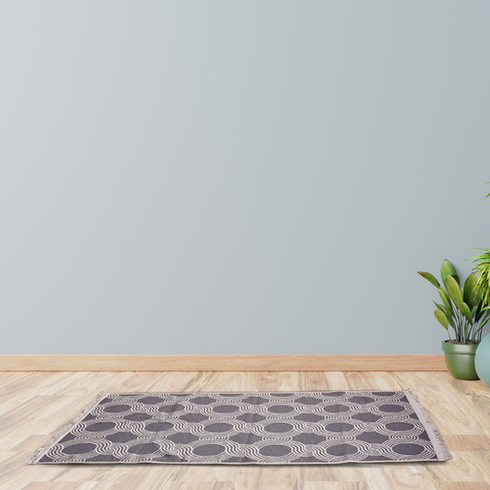 Karaca Home Esta Ekru Gri Çift Taraflı Kilim 80x150 cm