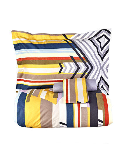 Karaca Home Cherry Sarı Pamuk Çift Kişilik Nevresim Takımı