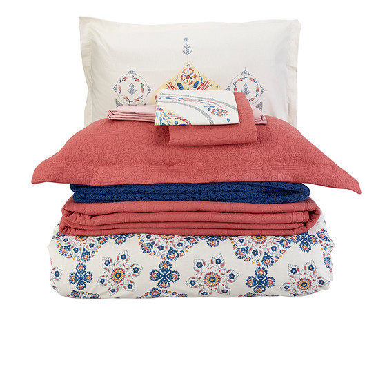 Karaca Home Semavi Bordo Çift Kişilik Rnf 8 Parça Winter Set
