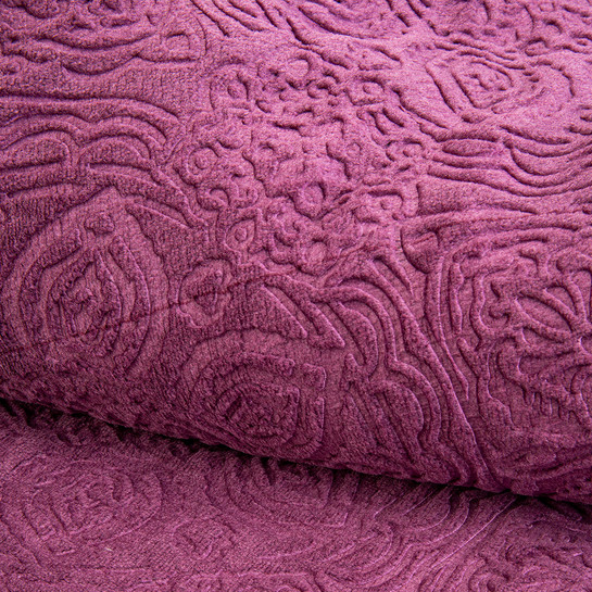 Karaca Home Leslie Mürdüm Çift Kişilik Embosy Battaniye