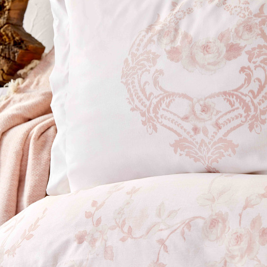 Karaca Home Quatre Royal Saten Pudra 9 Parça Pike Battaniyeli Duet Set
