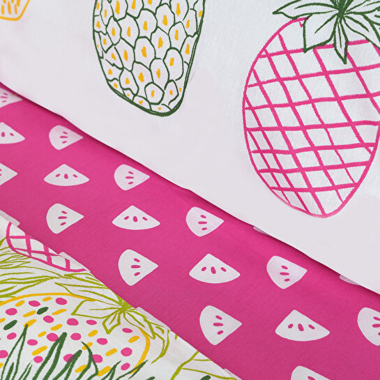 Karaca Home Young Tropical %100 Pamuk Çift Kişilik Nevresim Takımı 