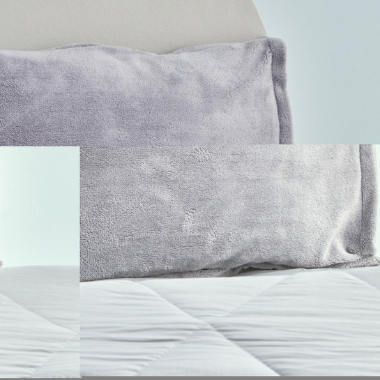 Sarah Anderson Cornelia Sherpa Çift Kişilik Comfort Set Gri