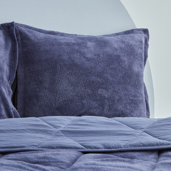 Sarah Anderson Cornelia Sherpa Çift Kişilik Comfort Set İndigo 