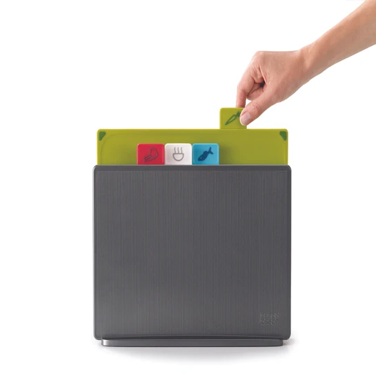 Joseph Joseph 60131 Index Plastik Kesme Tahtası Seti Gümüş